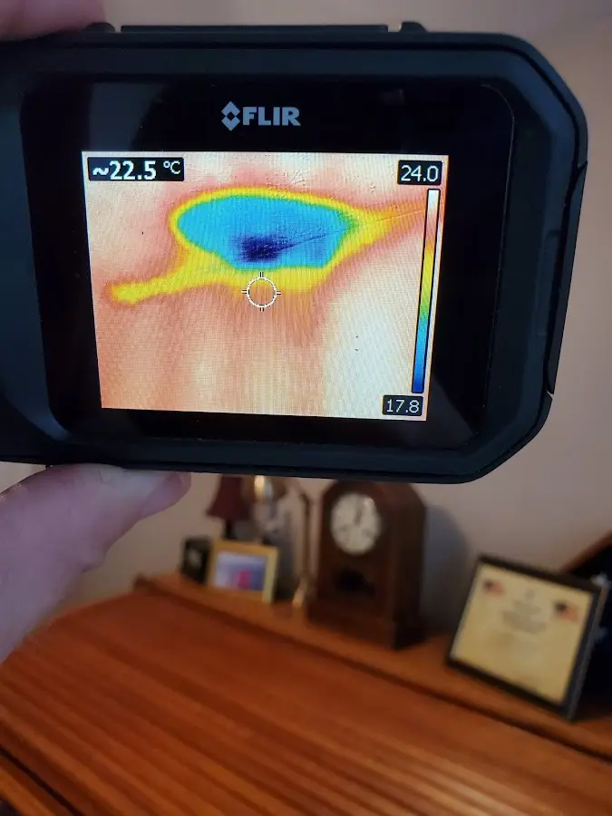Thermal imaging inspection for water damage in Soquel